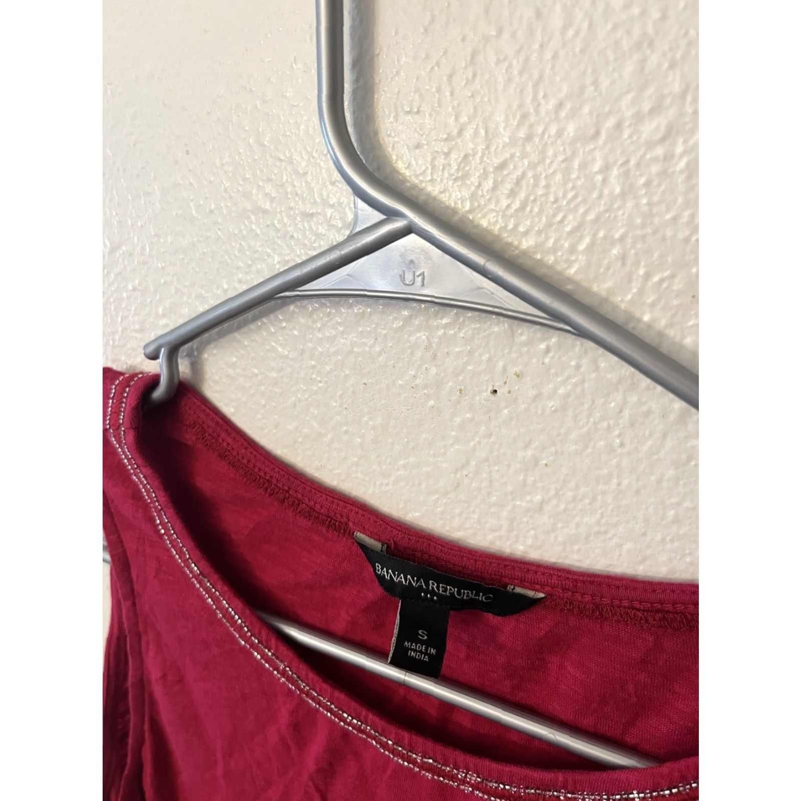 Banana Republic Banana Republic Tank Small Pink Cotton Blend Solid Womens Blouse Shirt Size S / US 4 / IT 40 - 2 Thumbnail