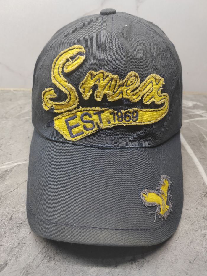 Japanese Brand Vintage Smex Distressed Style Cap Hat Size ONE SIZE - 2 Thumbnail