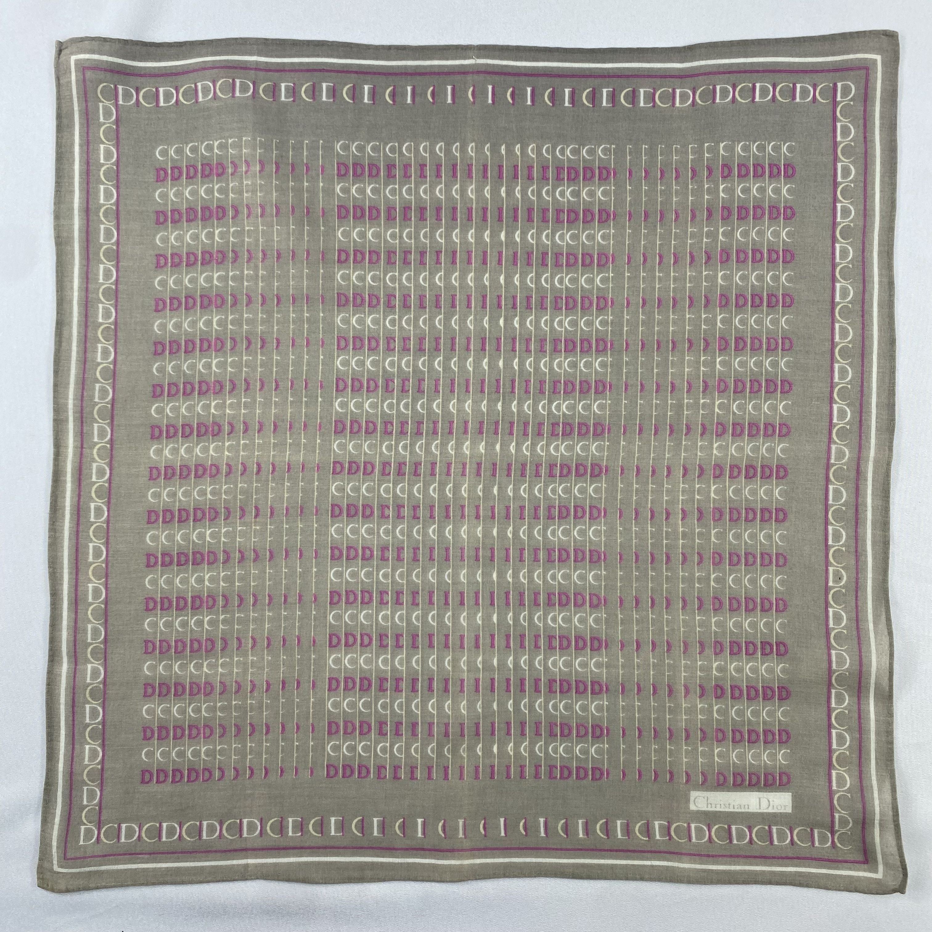 Vintage Christian Dior Handkerchief / Bandana / Neckerchief C866 Size ONE SIZE - 3 Thumbnail