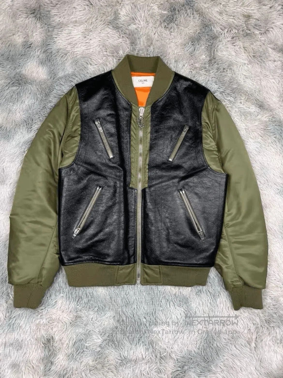 Celine Sz 48 Celine 22AW Leather Joint Bomber. Size US M / EU 48-50 / 2 - 1 Thumbnail