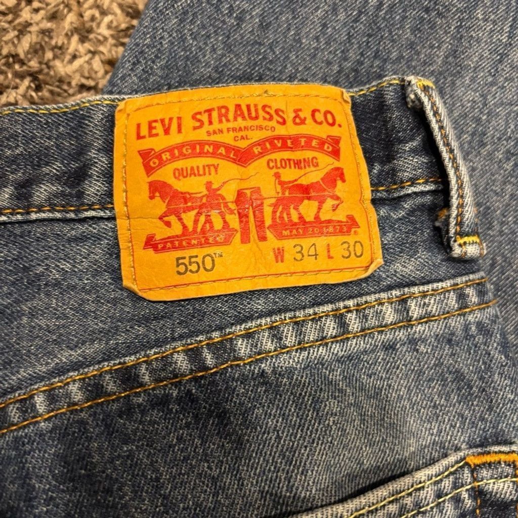 Levi's Levi's Men's 550 Relaxed Blue Jeans Size US 34 / EU 50 - 1 Thumbnail