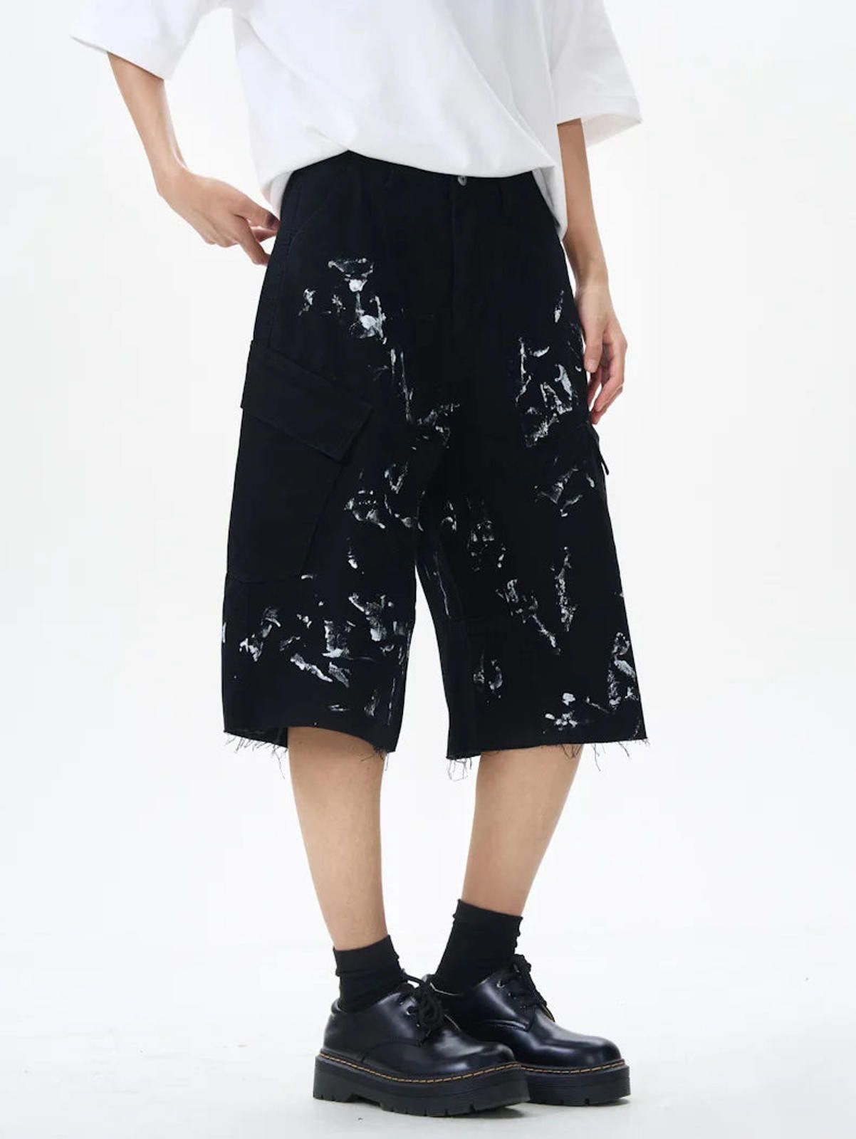 Other Paint Splash Raw Hem Jorts Size US 32 / EU 48 - 7 Thumbnail