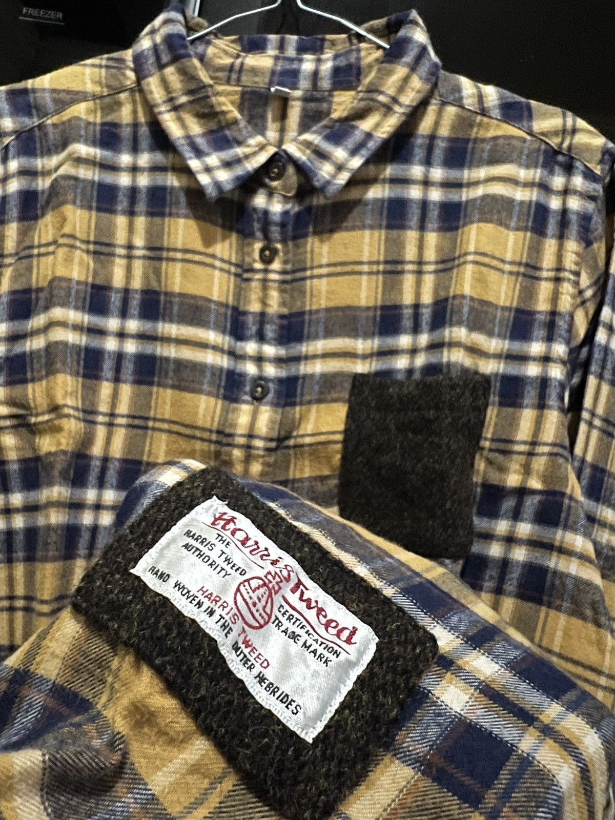Harris Tweed Harris Tweed x Closhi Japanese Brand Button Ups Flannel Size L / US 10 / IT 46 - 3 Thumbnail