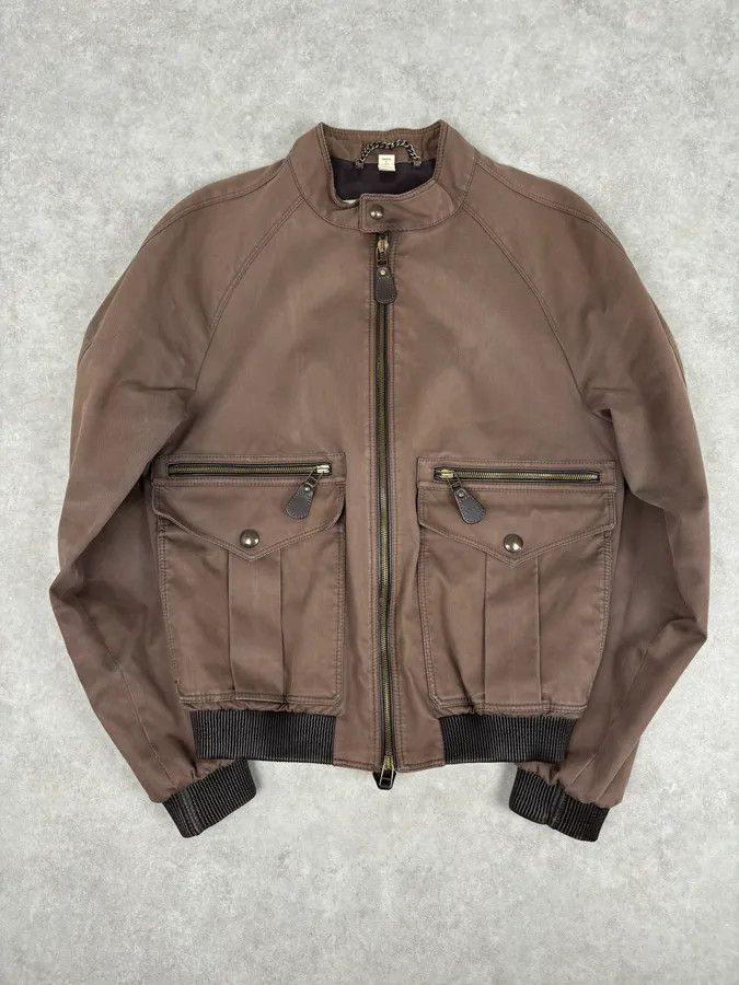 Burberry Burberry Prorsum Brown Utility Moto Leather Jacket Size US S / EU 44-46 / 1 - 3 Thumbnail