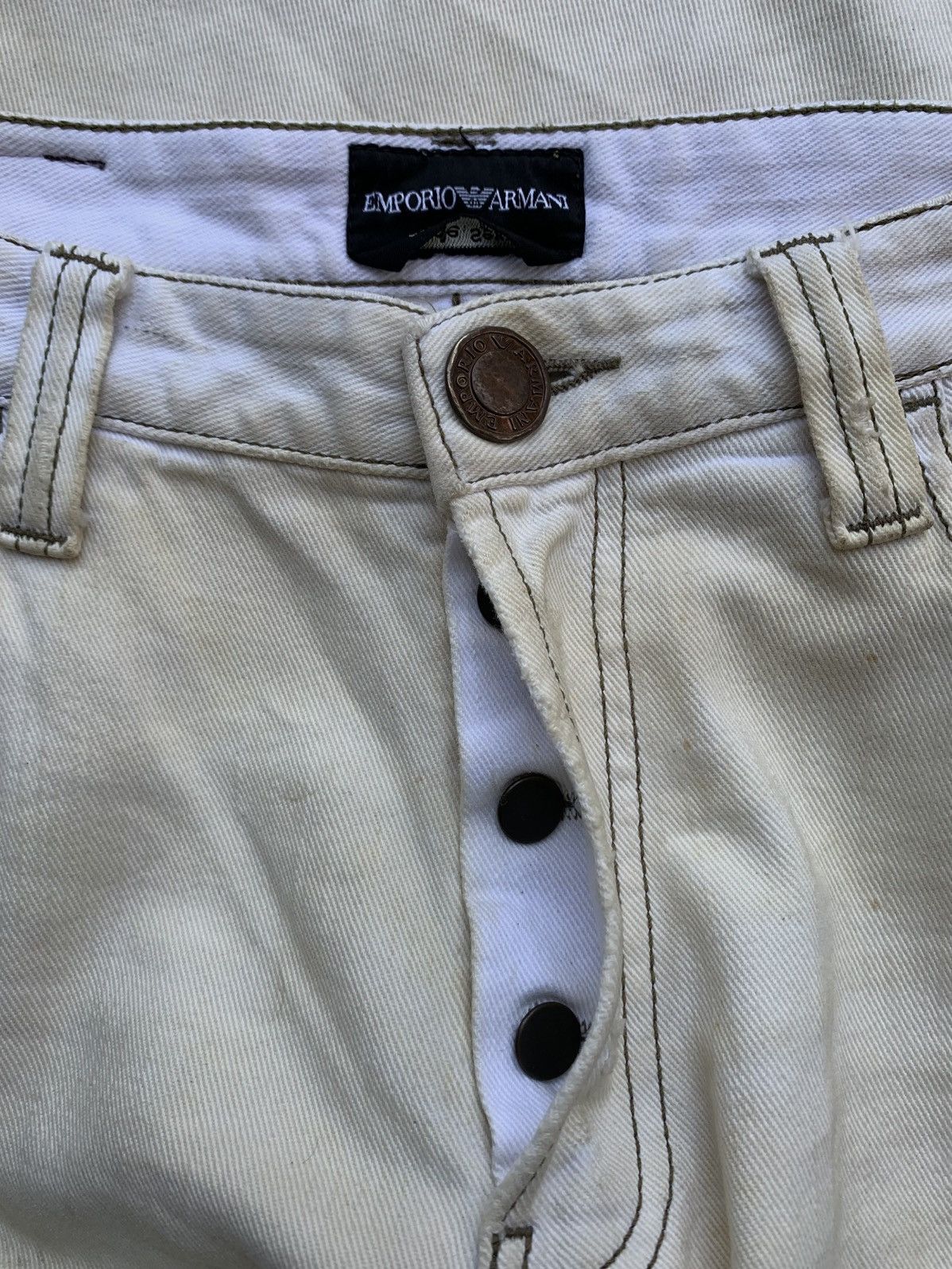 Emporio Armani emporio armani by giorgio armani distressed dirty jeans Size US 31 - 5 Thumbnail