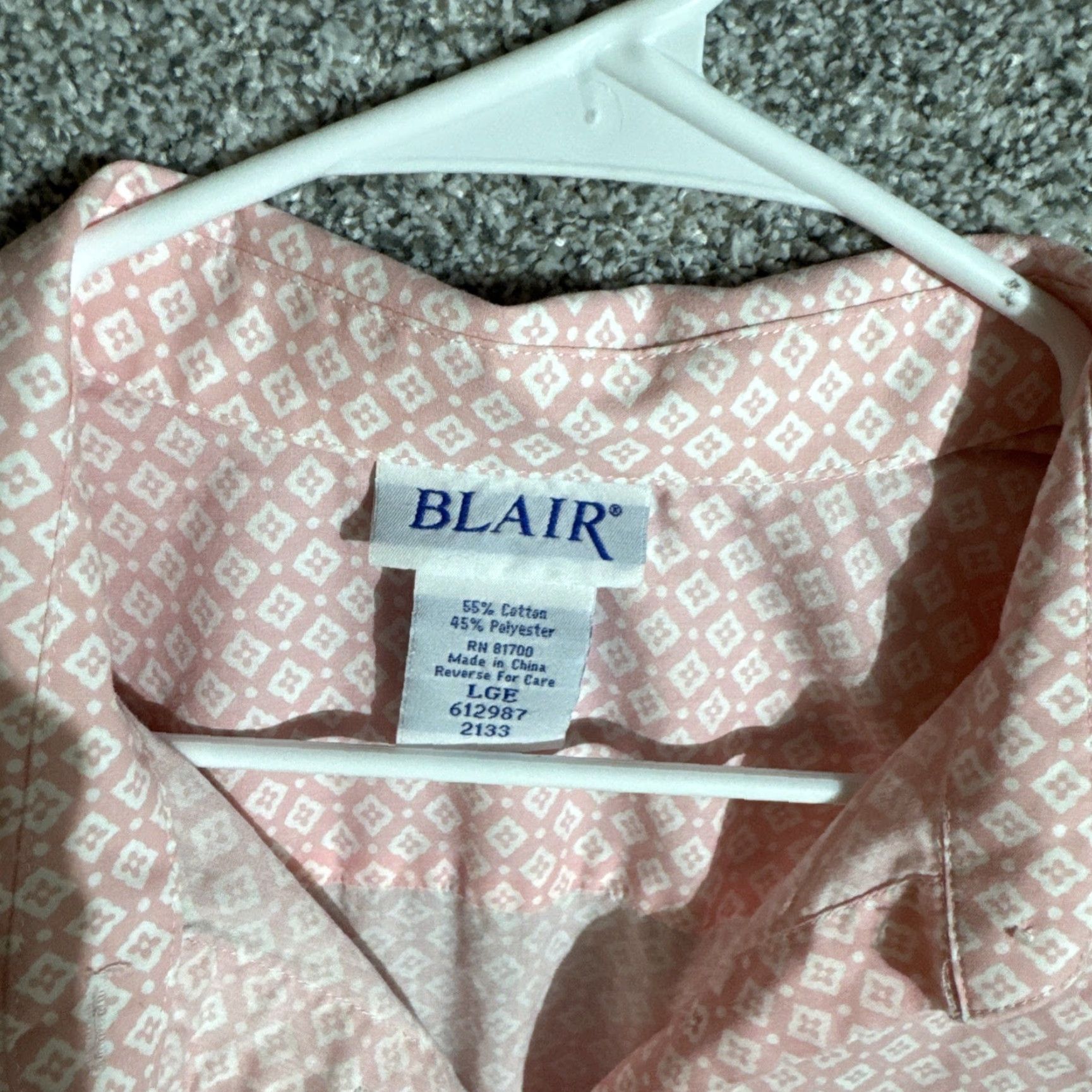 Blair Blair Top Womens Large Cottagecore Office Pastel Dainty Preppy Retro Button Up Size L / US 10 / IT 46 - 5 Thumbnail
