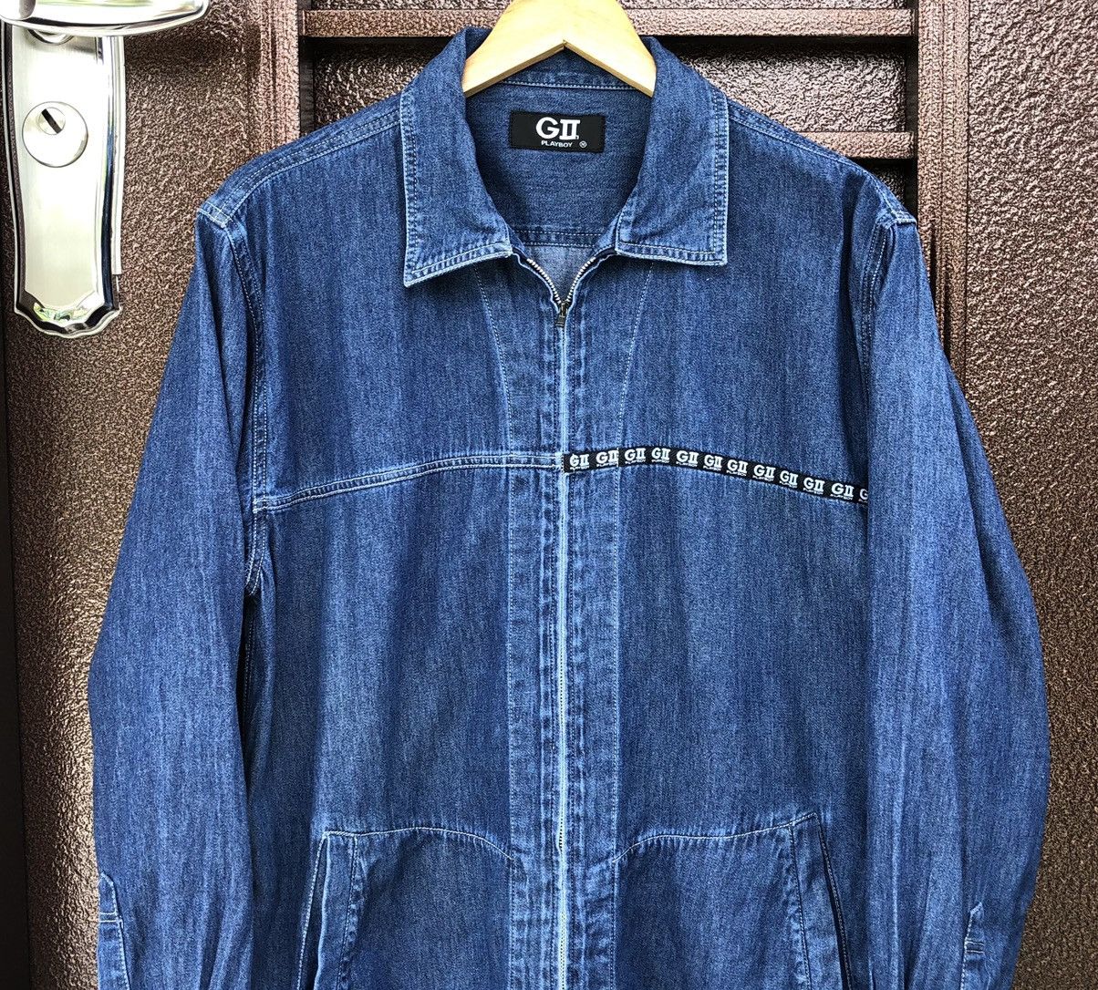 Playboy Vintage Playboy GII Denim Zipper Jacket Size US M / EU 48-50 / 2 - 3 Thumbnail