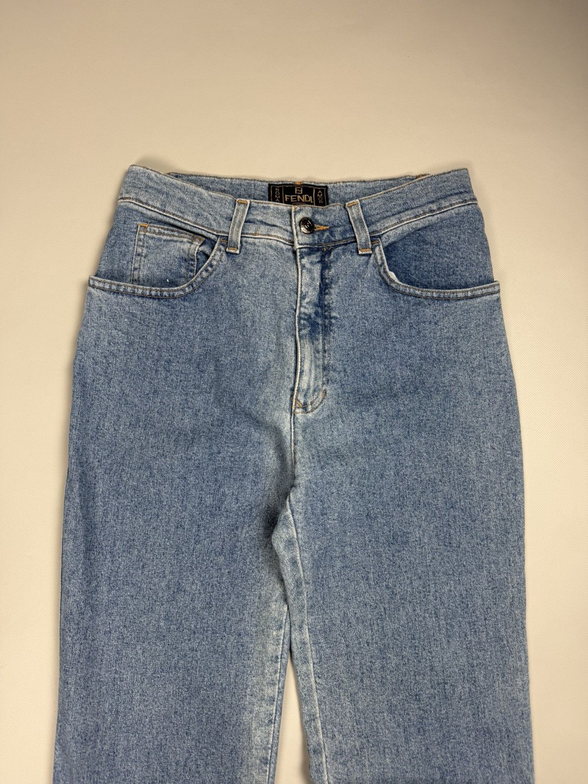 Fendi × Vintage Fendi Vintage Ladies Denim Jeans Size 31" - 5 Thumbnail