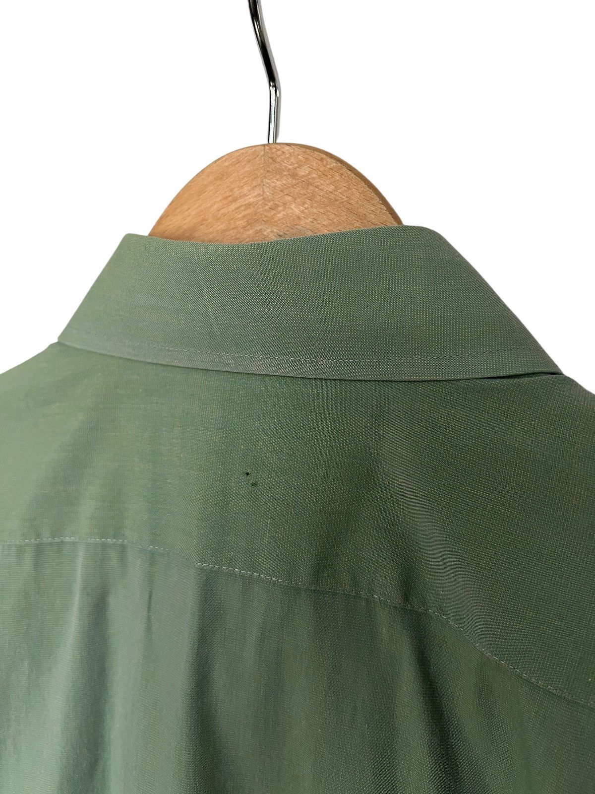 Issey Miyake Vintage 1980 Issey Miyake Green Button Up Shirt Size US L / EU 52-54 / 3 - 9 Thumbnail