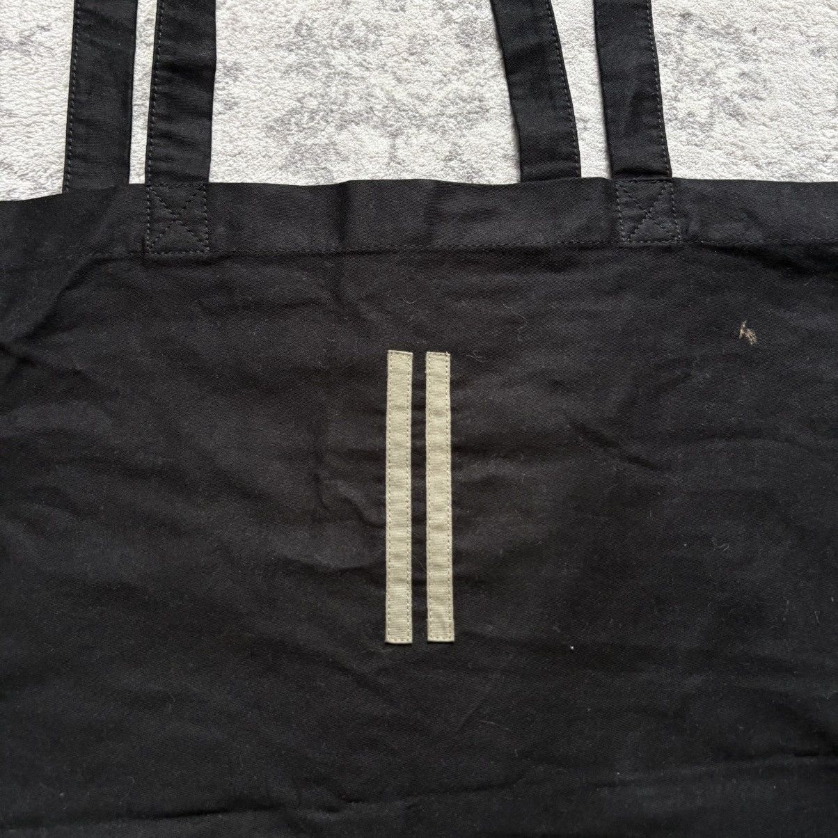 Rick Owens Drkshdw Rick Owens FW19 Deeper Than a Mothers Tears Tote Bag Black Size ONE SIZE - 7 Thumbnail