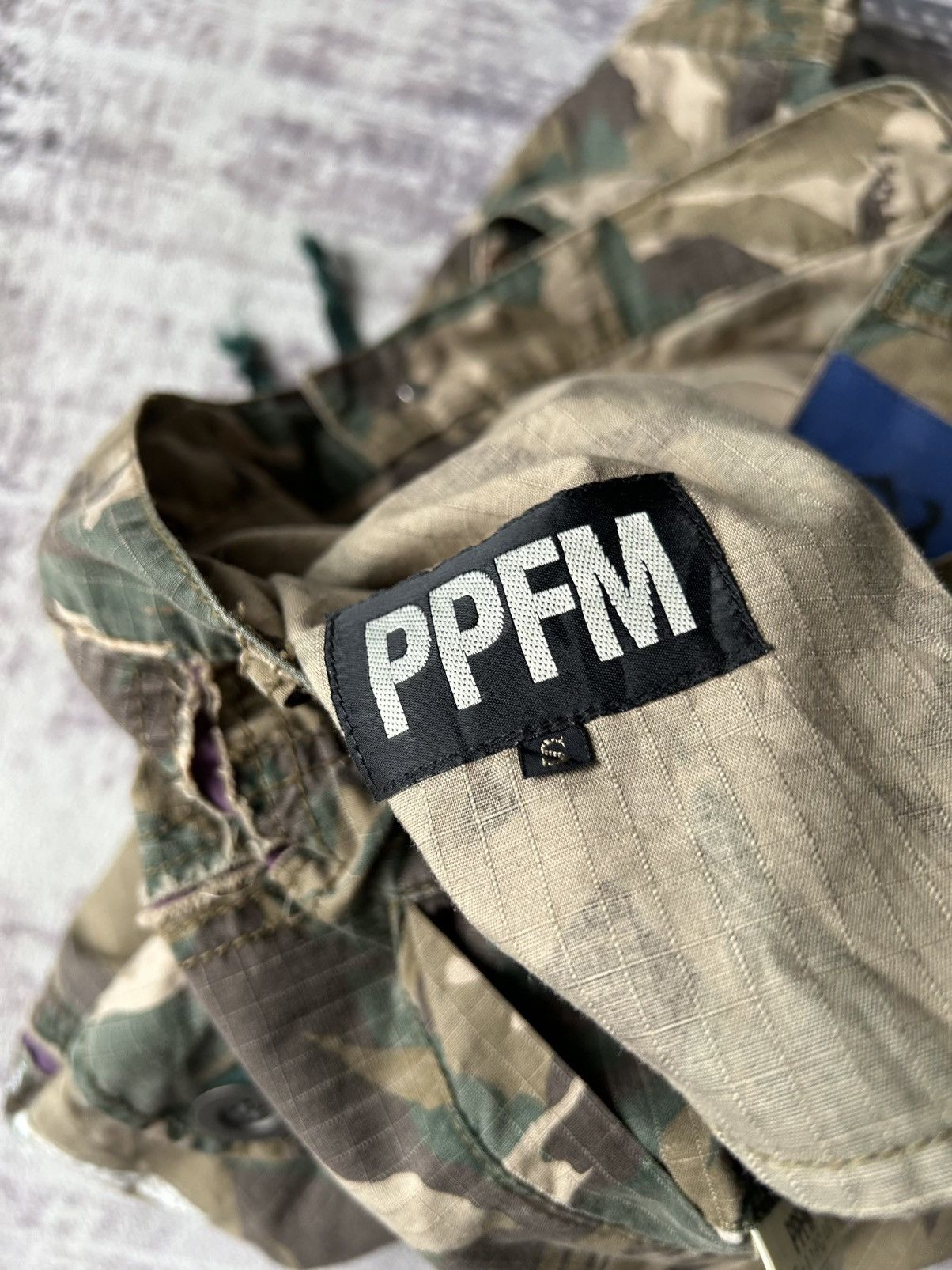 PPFM PPFM Camo Three Quarter Cargo Pants Size US 30 / EU 46 - 10 Thumbnail