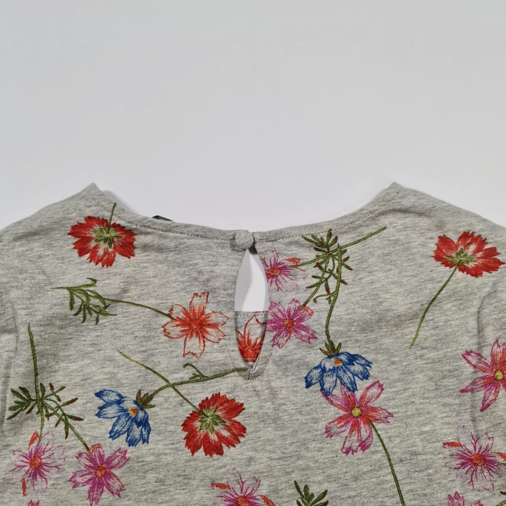 French Connection French Connection Womens Dress Grey 8 UK Floral Short Sleeves Jersey Bodycon Dress Size M / US 6-8 / IT 42-44 - 7 Thumbnail