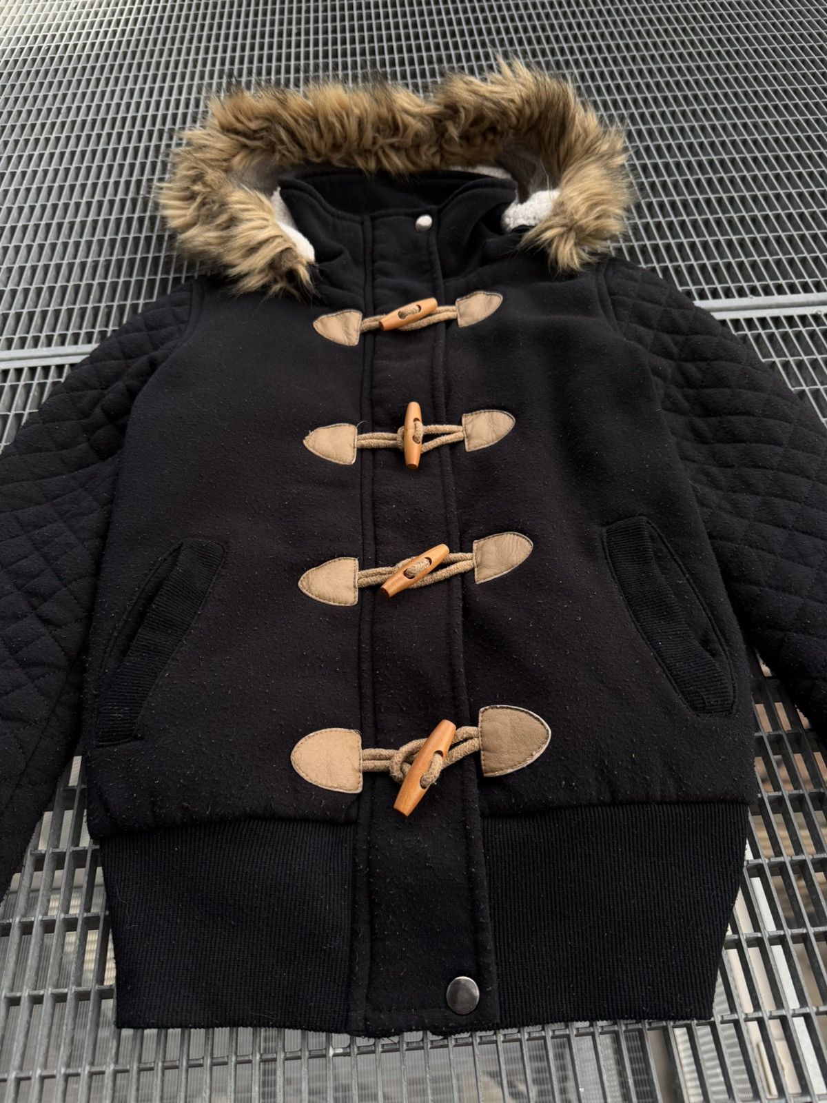 Other Streetwear Wool Wooden Lockers Fur Bomber Y2K Jacket Size M / US 6-8 / IT 42-44 - 5 Thumbnail