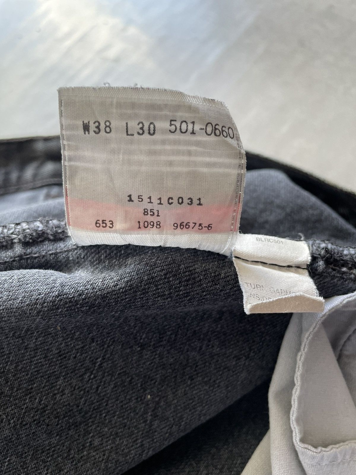 Levi's × Levi's Vintage Clothing 501 Levis Super Black Faded Size US 36 / EU 52 - 7 Thumbnail
