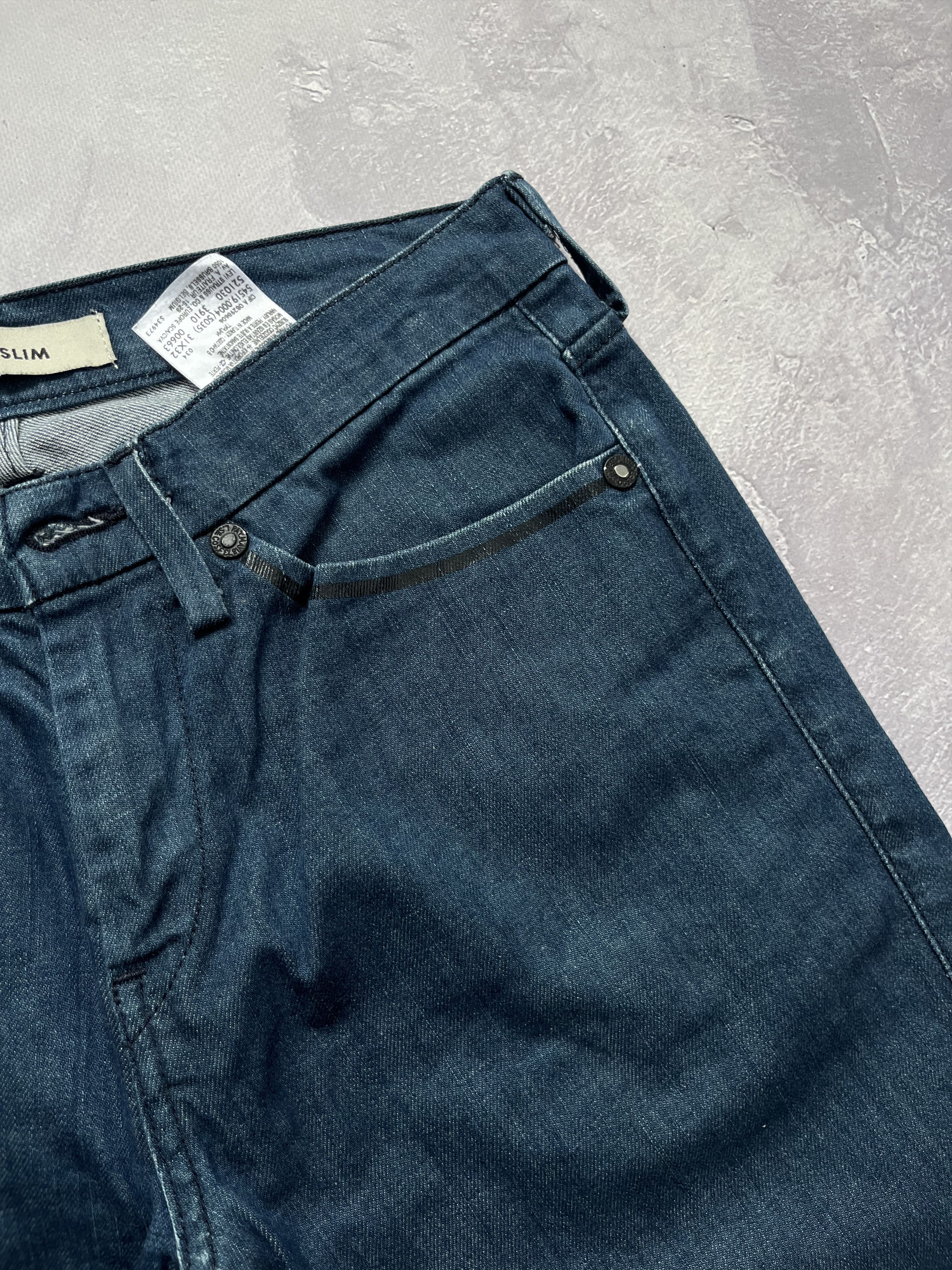 Levi's Vintage Levis 519 White Tab Blue Pants Denim Tag Slim Fit Size US 31 - 4 Thumbnail