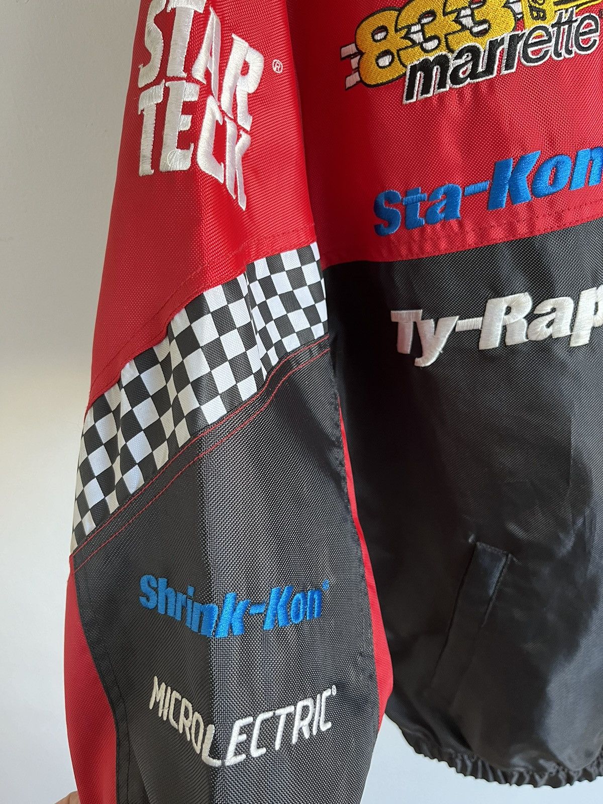Vintage Vintage Y2K Saxon Racing Moto Patched Nylon Jacket Size US XL / EU 56 / 4 - 9 Thumbnail