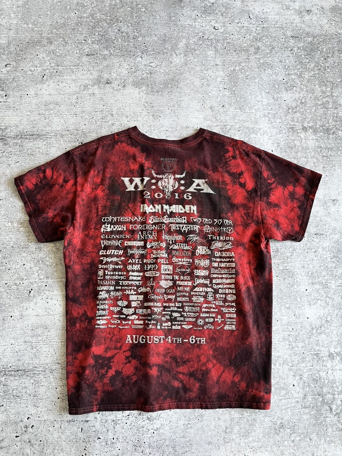 Iron Maiden Wacken Open Air 2016 Festival T-Shirt Tie-Dye iron maiden Size US L / EU 52-54 / 3 - 2 Thumbnail