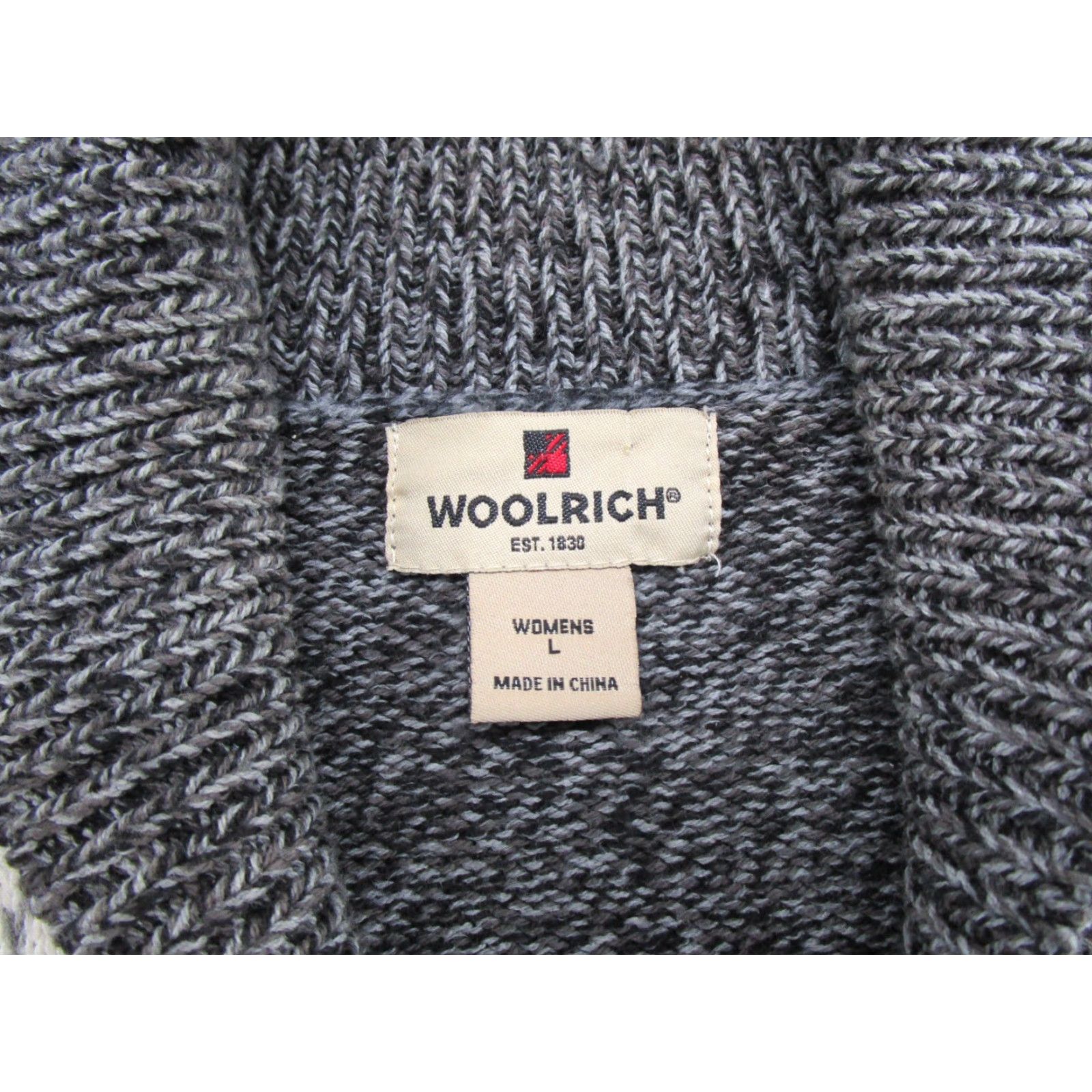 Vintage Woolrich Cardigan Ski Embroidered Woolrich Gray Size L Womens Sweater Cardigan Size L / US 10 / IT 46 - 3 Thumbnail