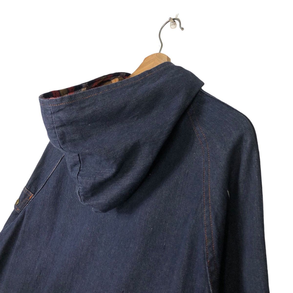 Japanese Brand 📌Vintage Denim Jacket Biker Design Valley Co Hoodie Size US M / EU 48-50 / 2 - 11 Thumbnail