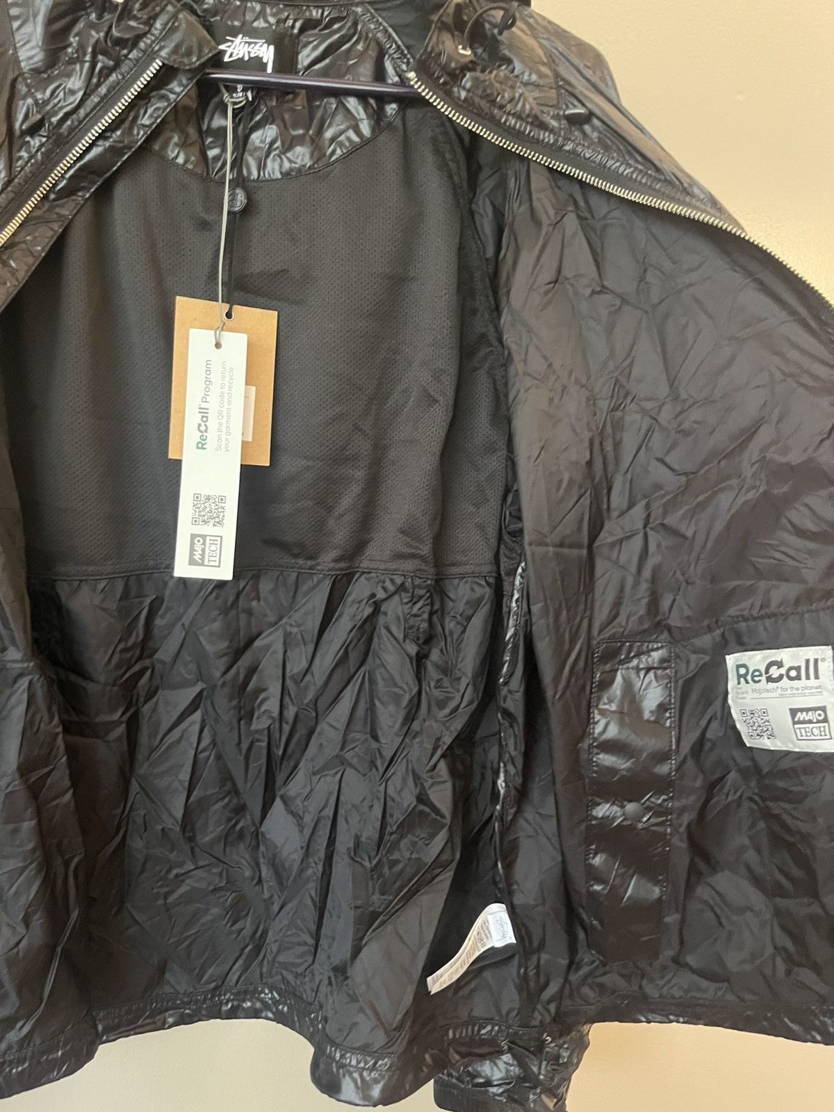 Stussy Stussy new beach shell nylon jacket S black majotech zip up Size US S / EU 44-46 / 1 - 6 Thumbnail