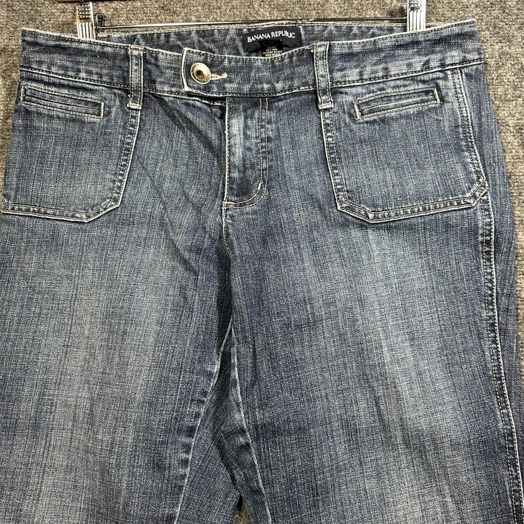 Banana Republic Banana Republic Jeans Womens 12 Cotton Stretch Bootcut Medium Wash Blue Pockets Size 34" / US 12 / IT 48 - 3 Thumbnail