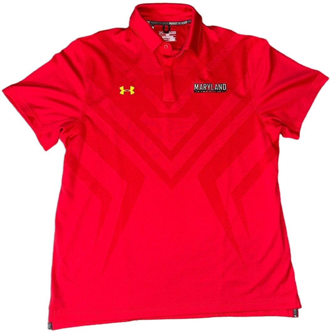 Under Armour Under Armour MD Terrapins Heat Gear Short Sleeve Polo XL Size US XL / EU 56 / 4 - 1 Thumbnail