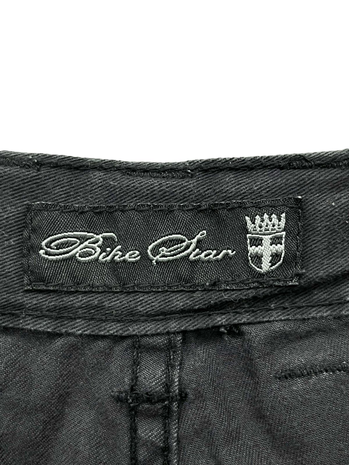 Seditionaries 🔥BIKE STAR Punk Bondage Cargo Double Knee Faded Black Flare Size US 32 / EU 48 - 12 Thumbnail