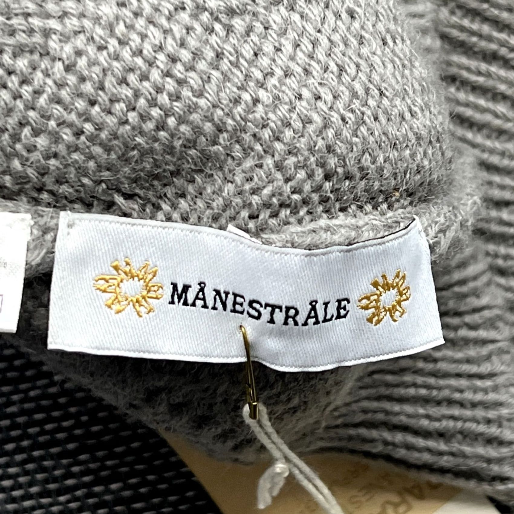 Vintage MANESTRALE Womens Beanie One Size Merino Wool Alpaca Blend Gray Beanie Women Knit Thermal Vintage? No Size ONE SIZE - 2 Thumbnail