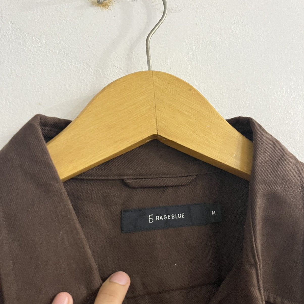 Japanese Brand Rageblue LS Brown Button Up Size US M / EU 48-50 / 2 - 4 Thumbnail