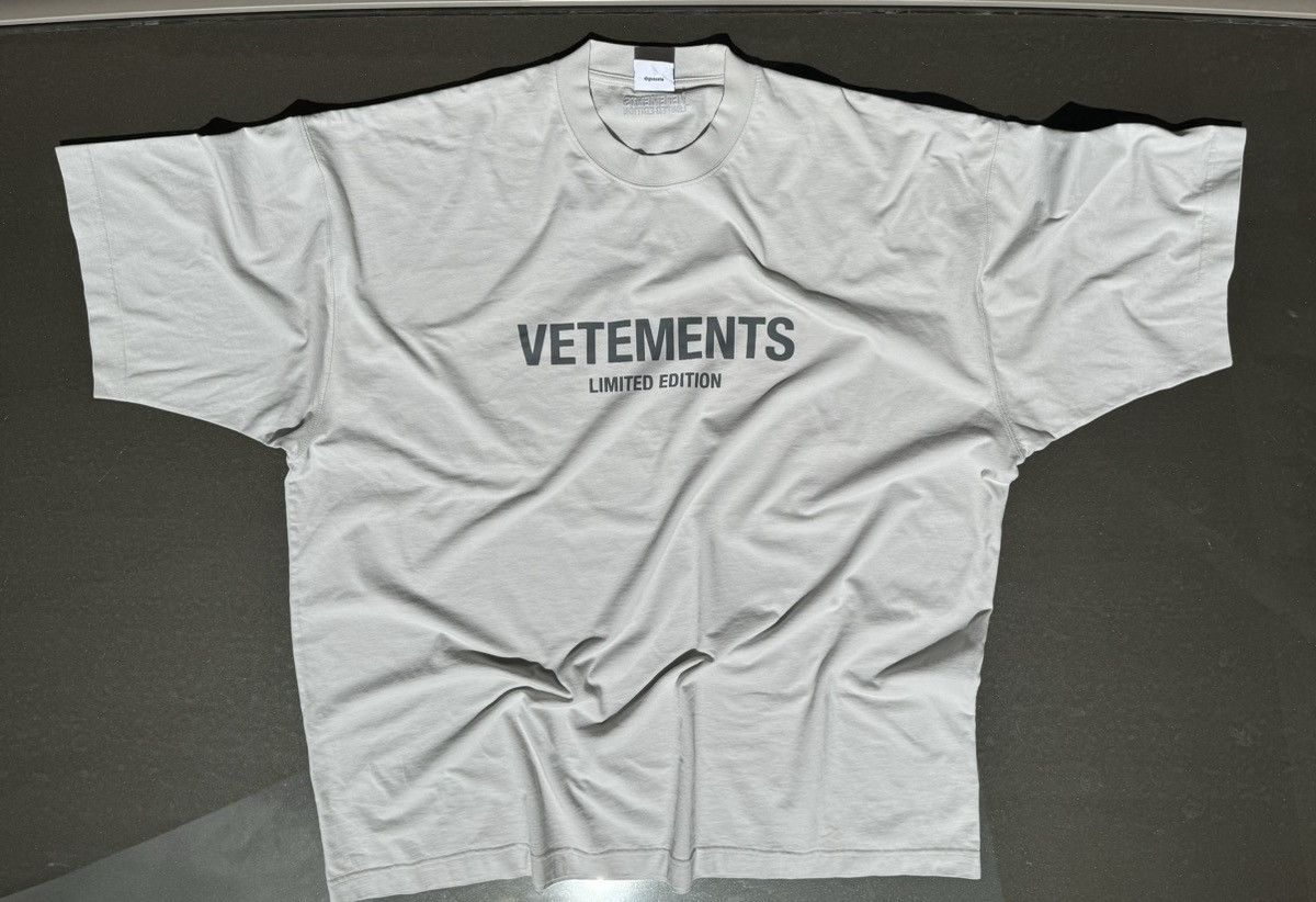 Vetements Gray 'Limited Edition' T-shirt | Grailed