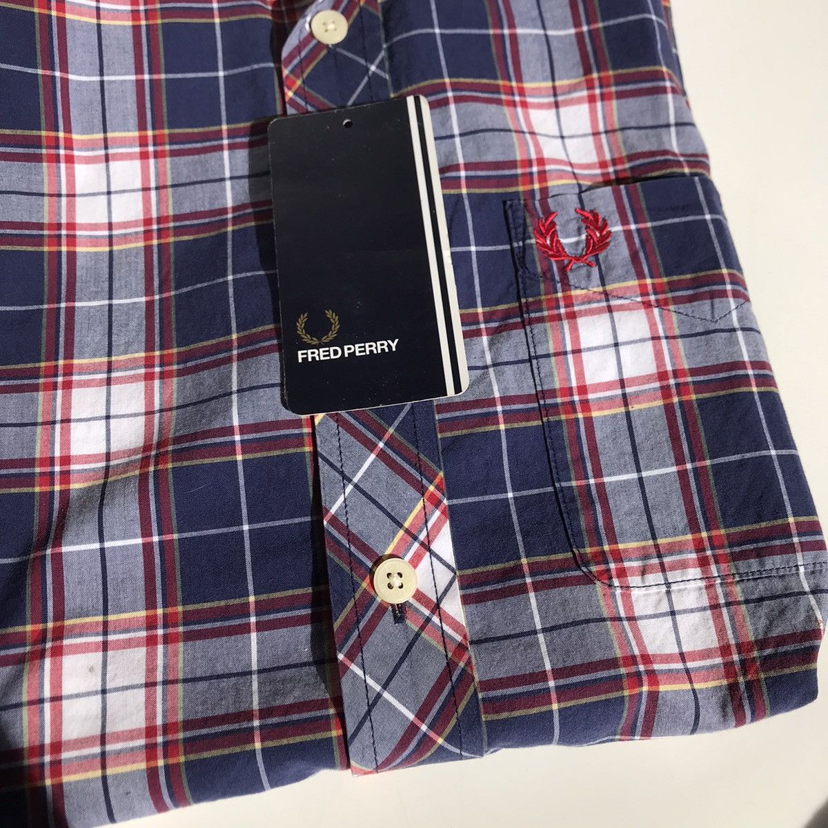 Fred Perry × Vintage Fred Perry Plaid Tartan Checkered Shirt Button down trimfit Size US XS / EU 42 / 0 - 3 Thumbnail
