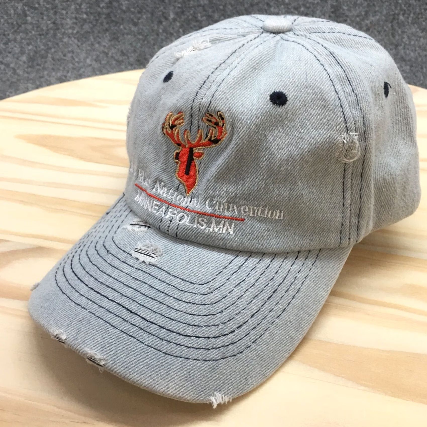 Logo 7 Elks National Convention Minneapolis Baseball Hat Mens Blue OS Embroidered Logo Size ONE SIZE - 2 Thumbnail