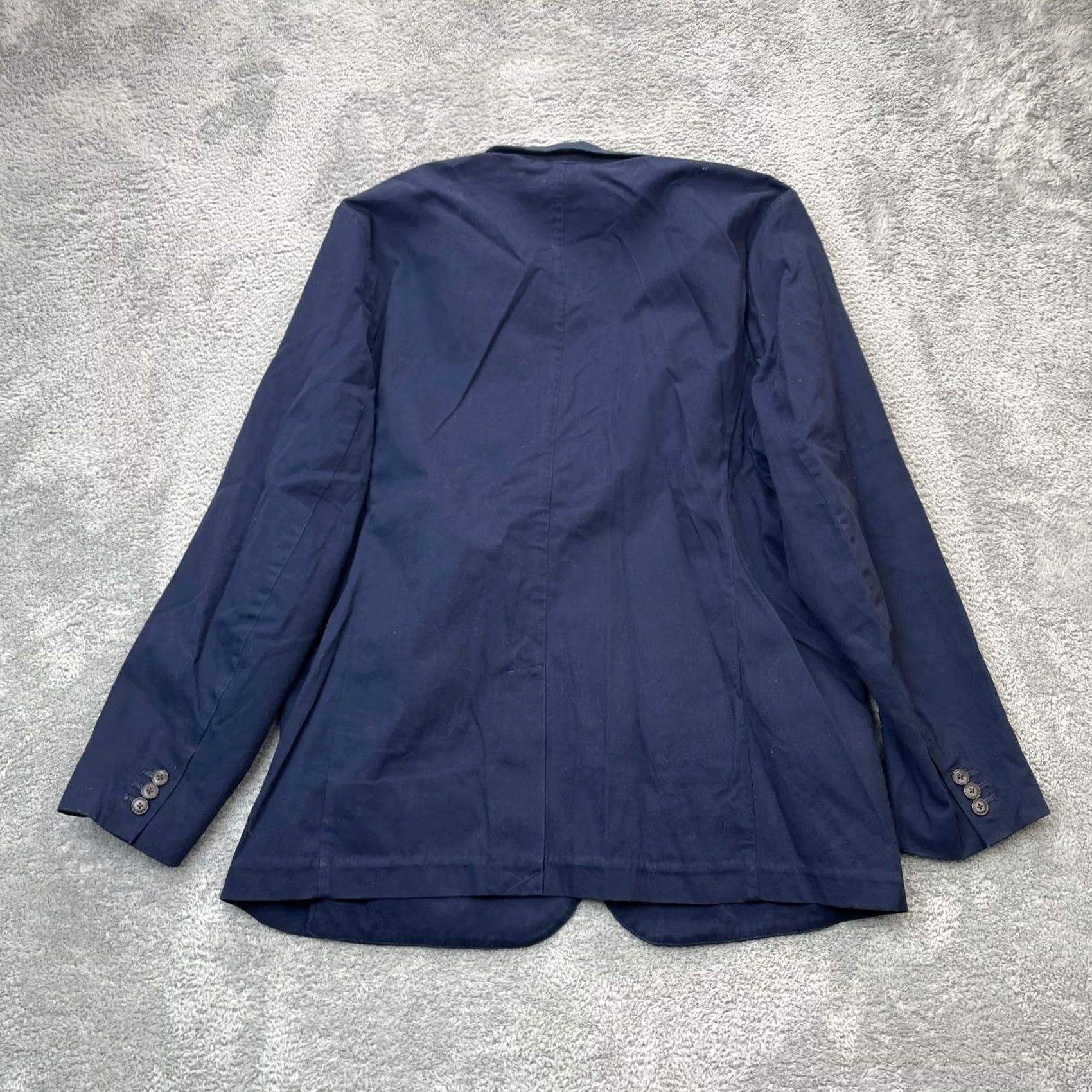 Gap Gap Mens XL Blue Blazer Coat Cotton Single Breasted Office Wear Jacket Size 46R - 2 Thumbnail