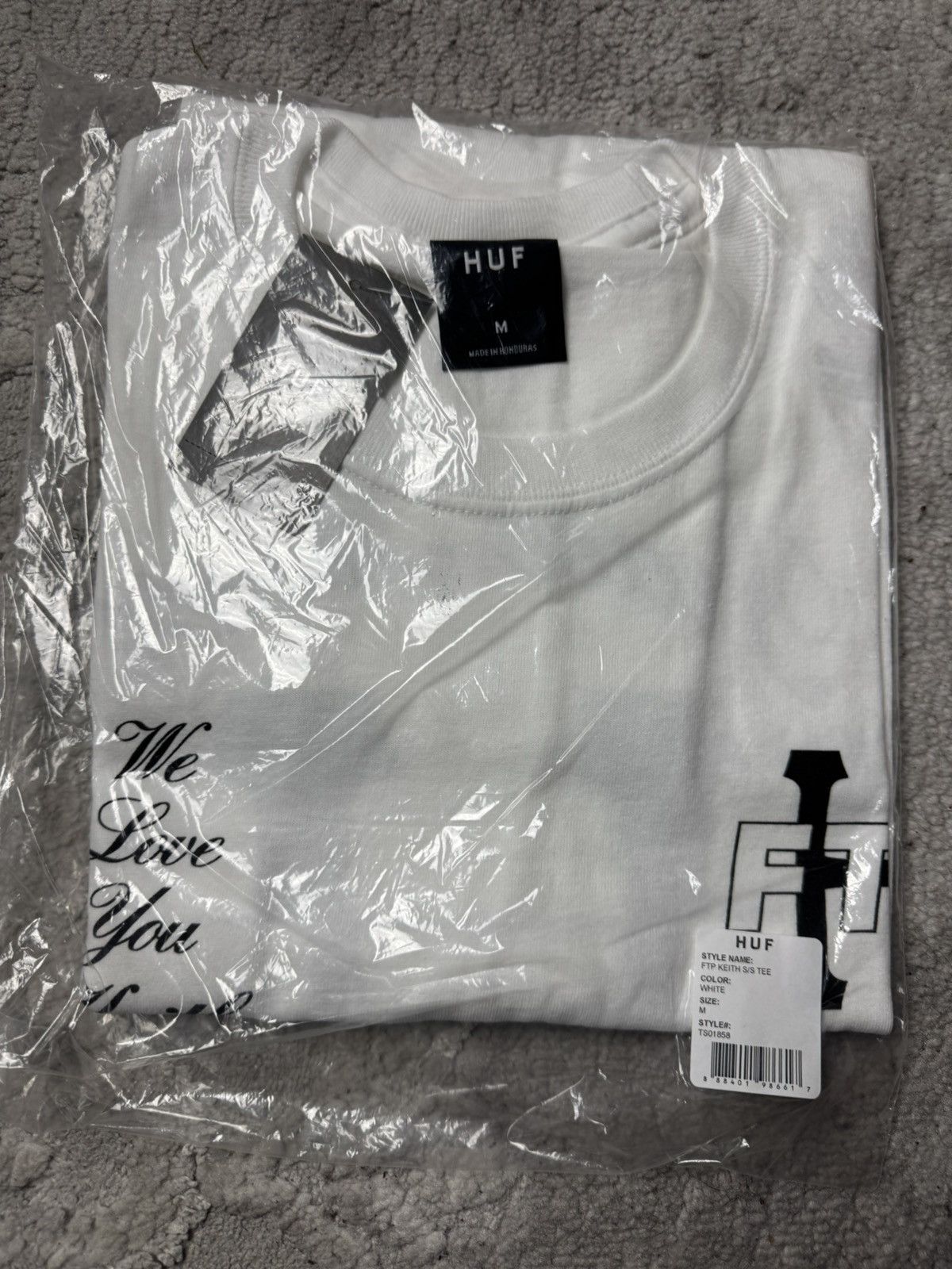 Fuck The Population × Huf FTP Huf Keith Tee Shirt Logo White - M Size US M / EU 48-50 / 2 - 1 Thumbnail