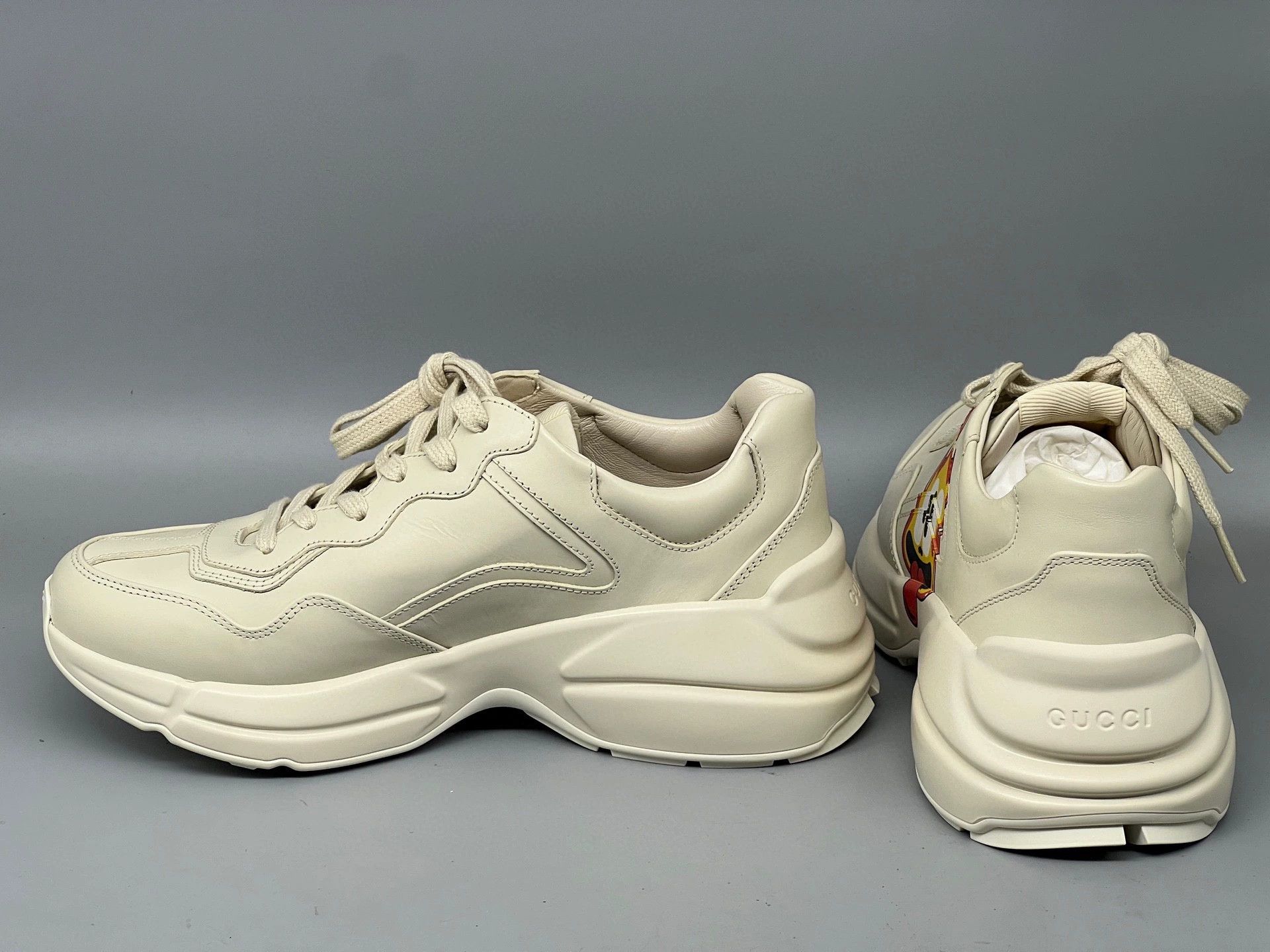 Gucci gucci rhyton beige leather dad shoes Size US 7.5 / EU 40-41 - 4 Thumbnail