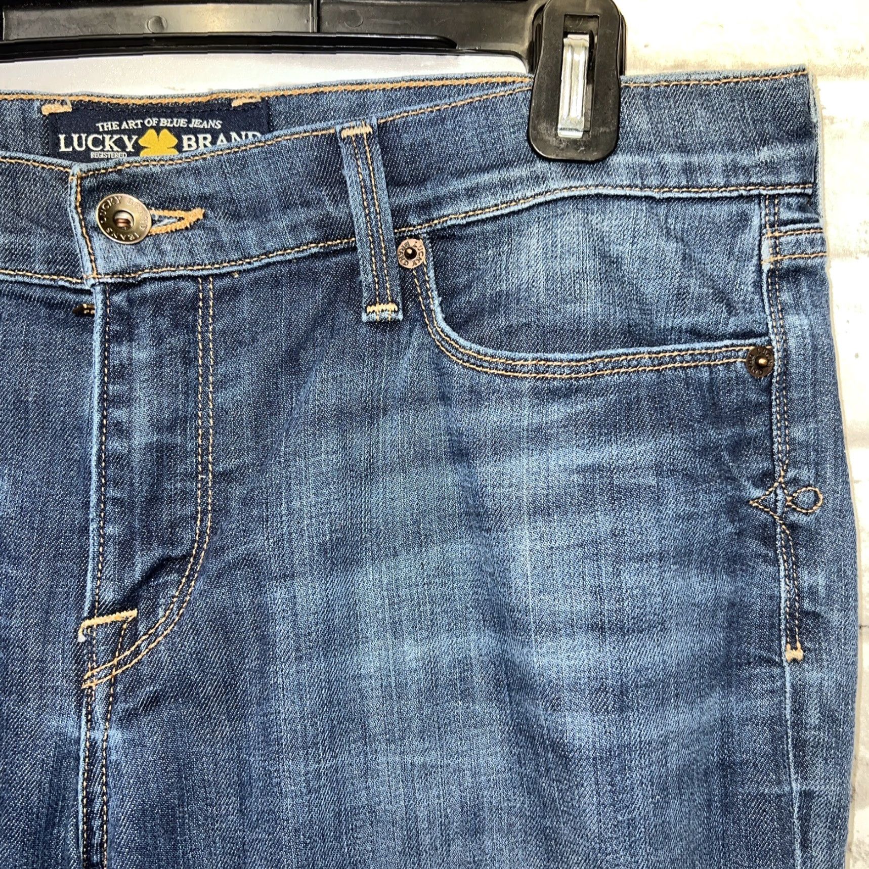 Lucky Brand Lucky Brand Sofia Straight Blue Jeans Womens 14/32 Regular Size Blue Jeans Womens Size 36" / US 14 / IT 50 - 2 Thumbnail