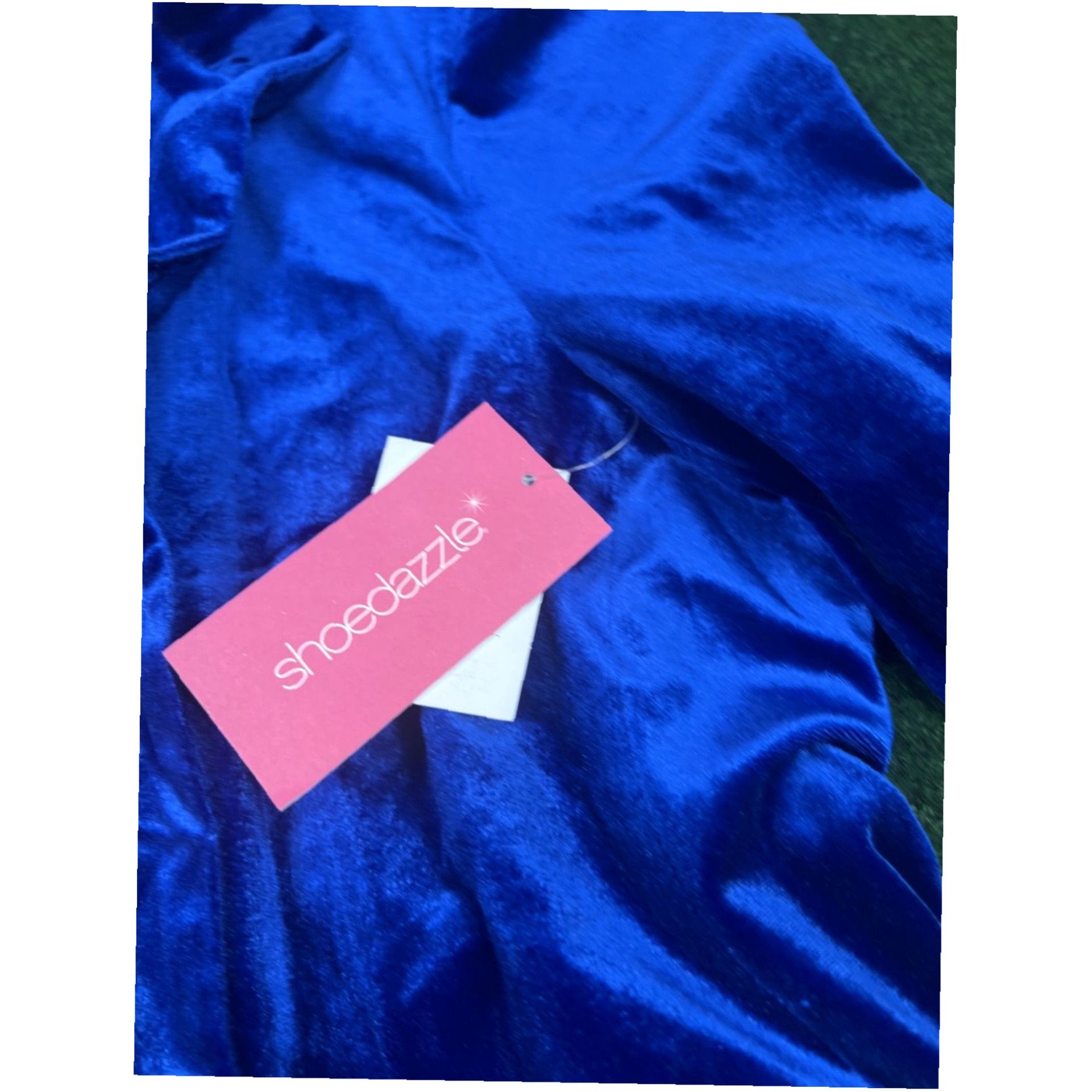 Vintage ShoeDazzle Soft Blazer Jacket Tie Knot Blue Size-XL New $64.95 Size XL / US 12-14 / IT 48-50 - 5 Thumbnail
