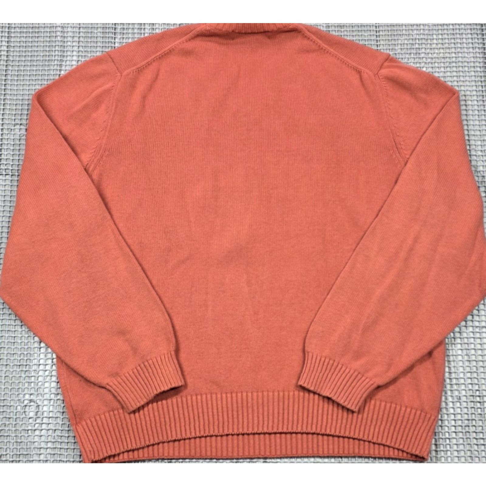 Brooks Brothers VTG Brooks Brothers Peach Cotton V-Neck Knit Long Sleeve Sweater Mens L USA Made Size US L / EU 52-54 / 3 - 5 Thumbnail