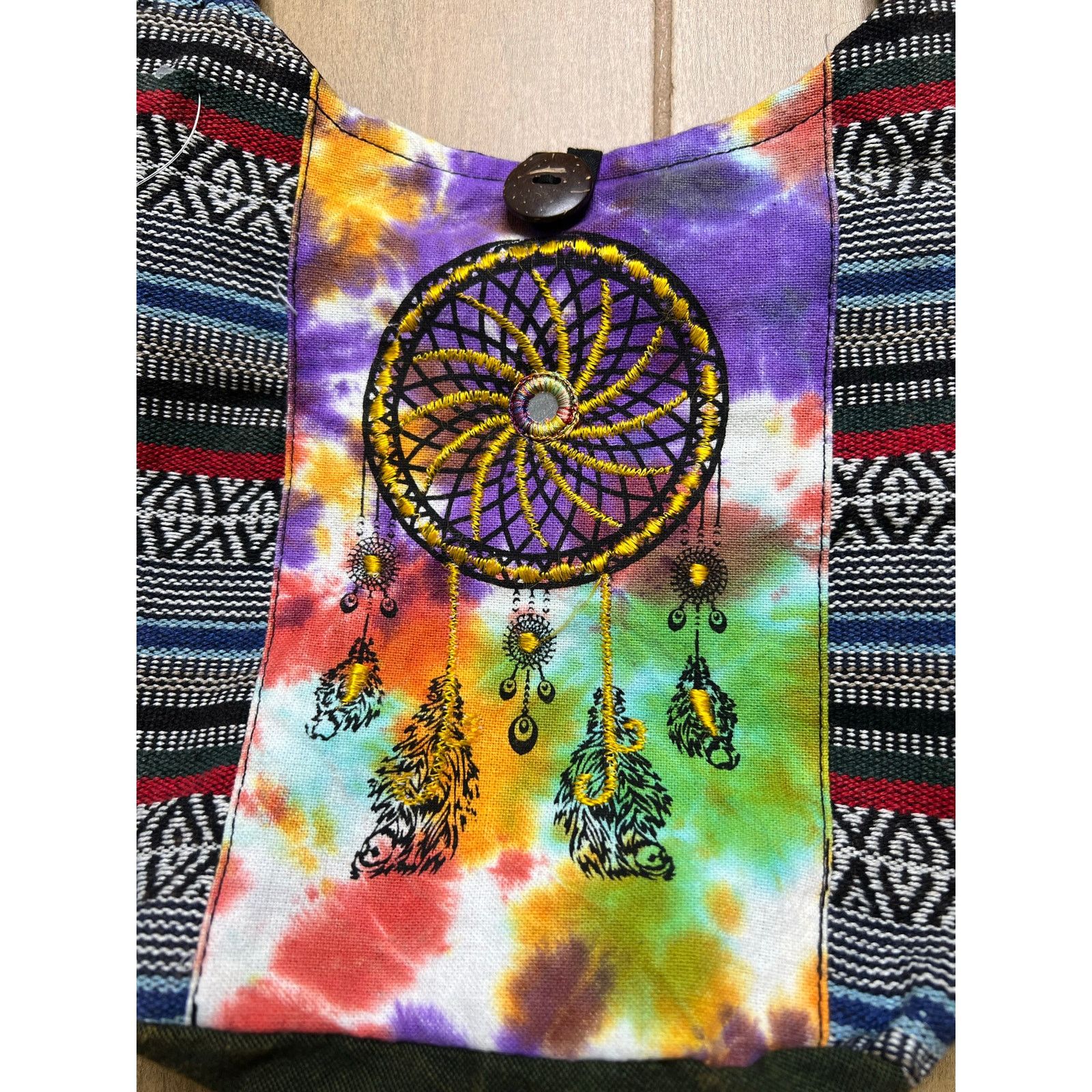 Vintage Rising International Dreamcatcher Boho Hobo Bag Tie Dye Size ONE SIZE - 4 Thumbnail