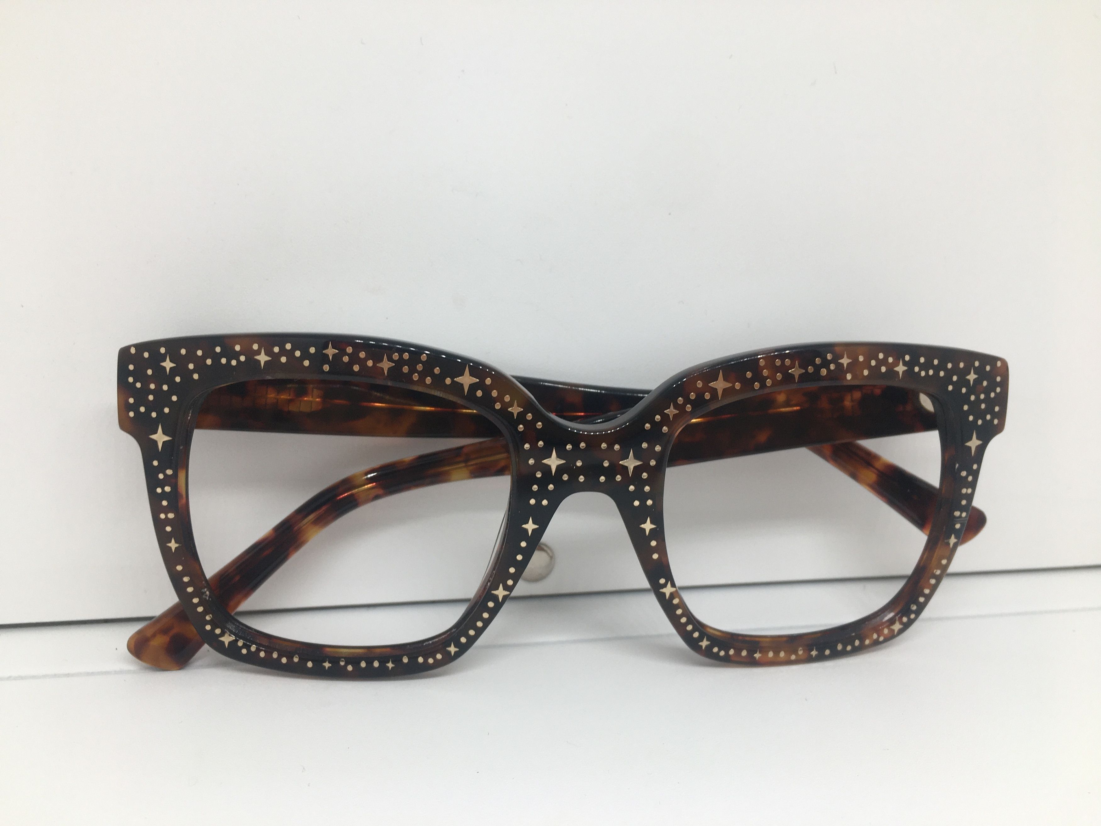 Other Handmade Tortoise Acetate Square Eyeglasses Frame Size ONE SIZE - 7 Thumbnail