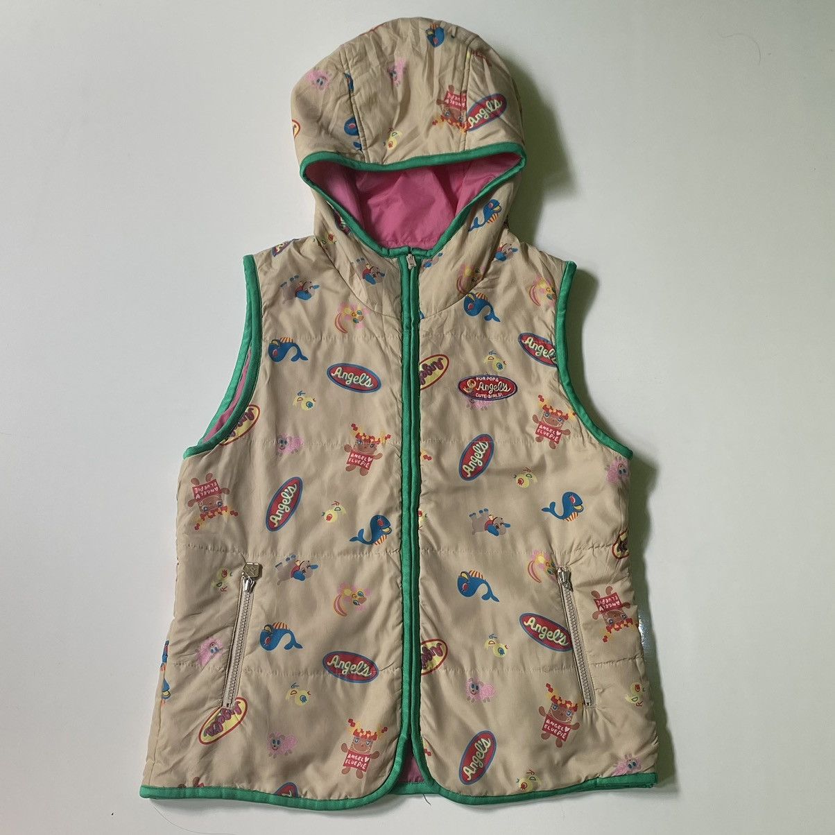 Angel Blue × Japanese Brand × Vintage RARE❤️‍🔥 Angel Blue - Revesible Vest Jacket Size US M / EU 48-50 / 2 - 1 Thumbnail