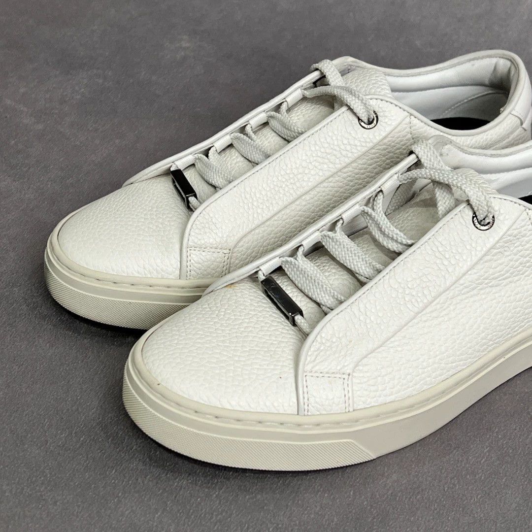 Hugo Boss HUGO BOSS White Leather Casual Sneakers 39-45 Size US 6 / EU 39 - 4 Thumbnail