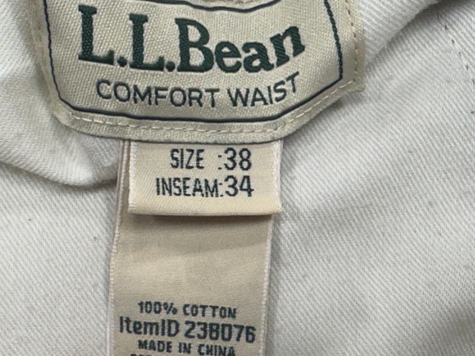 L.L. Bean LL Bean 100% Cotton Pleated Straight Chinos Brown Mens 38/34 Size US 38 / EU 54 - 6 Thumbnail