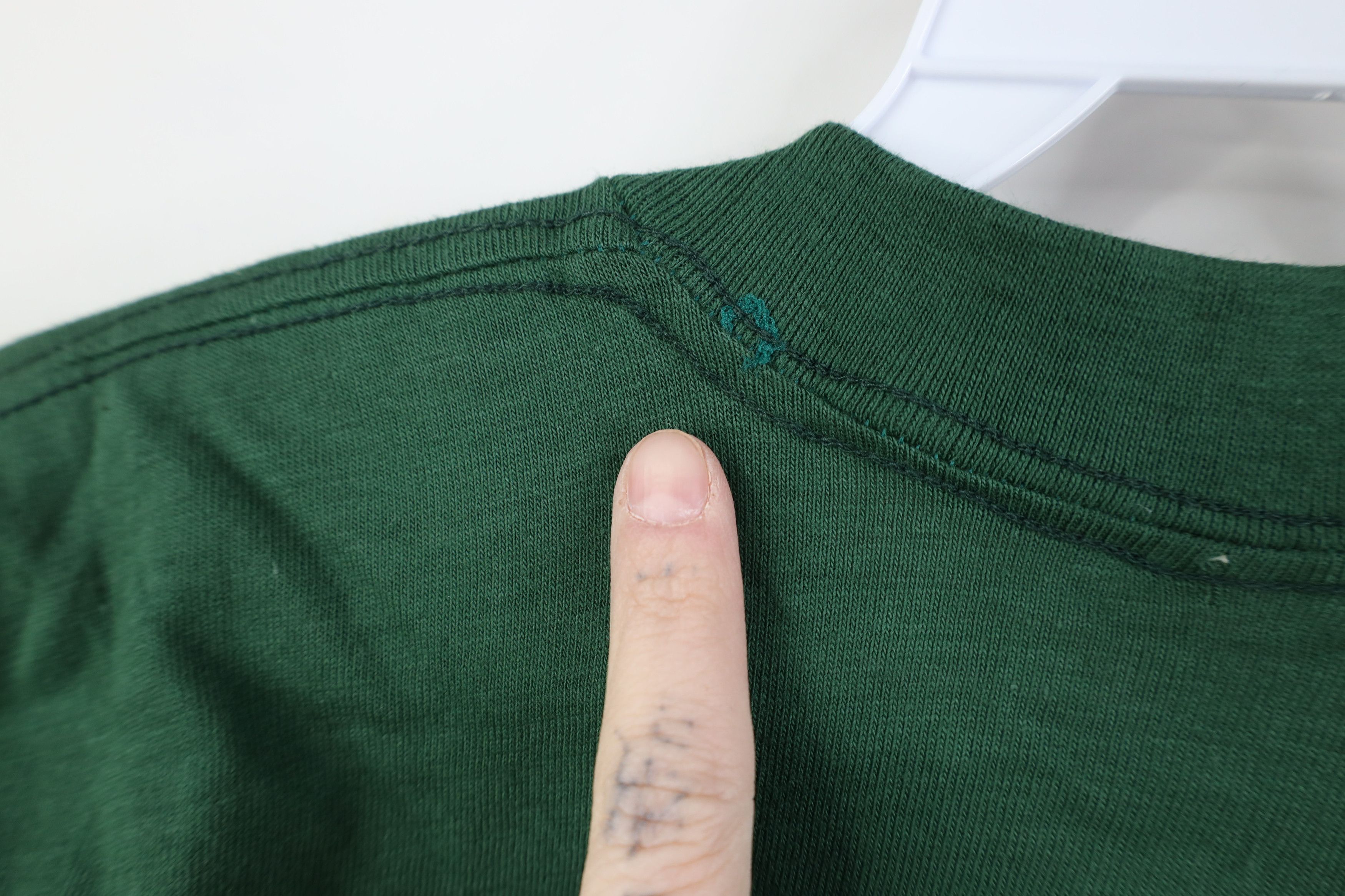 Vintage Deadstock Vintage 70s Streetwear Pocket T-Shirt Green USA Size US L / EU 52-54 / 3 - 9 Thumbnail