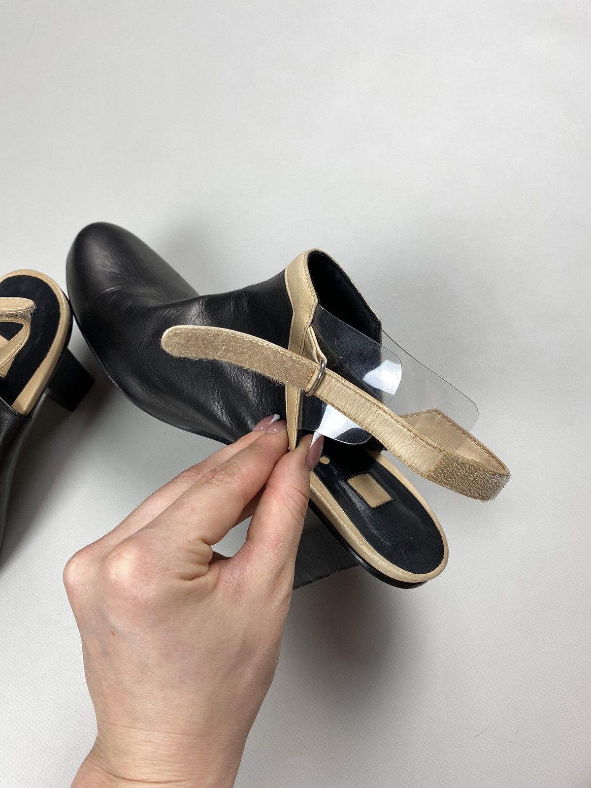 Marithe + Francois Girbaud Marithe Francois Girbaud avant-garde leather heels boots Size US 11 / IT 41 - 19 Thumbnail