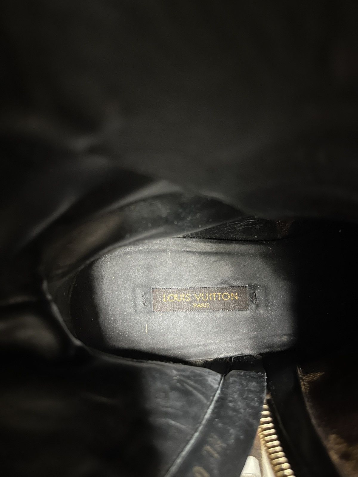 Louis Vuitton Louis Vuitton Patent Calfskin Monogram Macadam Combat Boots Size US 5.5 / IT 35.5 - 16 Thumbnail