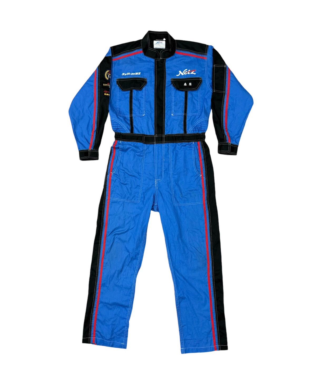 Japanese Brand × Vintage Vintage Netz Toyota Motosport Overall Size US 35 - 2 Thumbnail