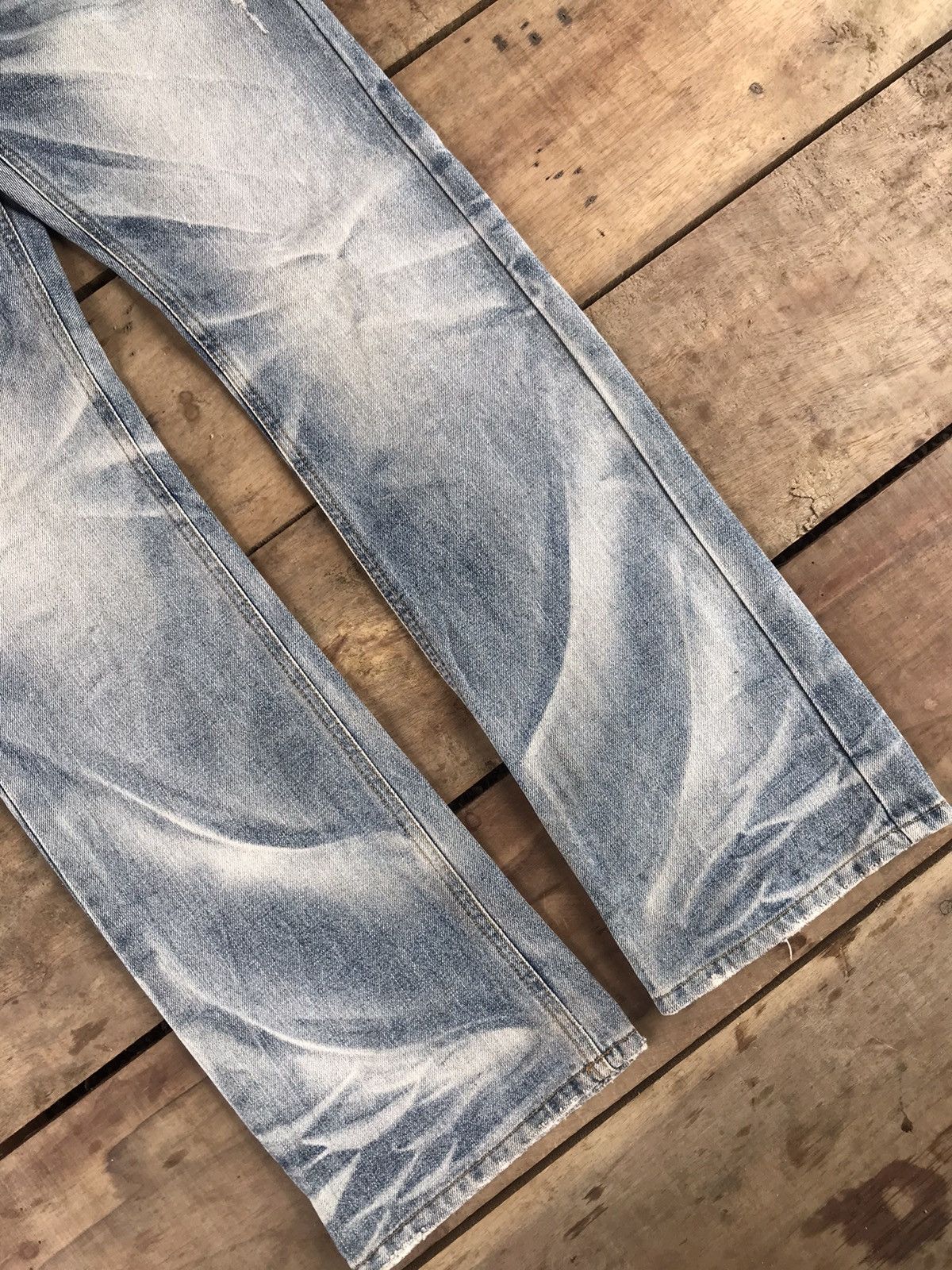 Seditionaries 💥FLARE💥90s STYLE IMPROVES SICK FADES DISTRESSED DENIM F394 Size US 32 / EU 48 - 19 Thumbnail