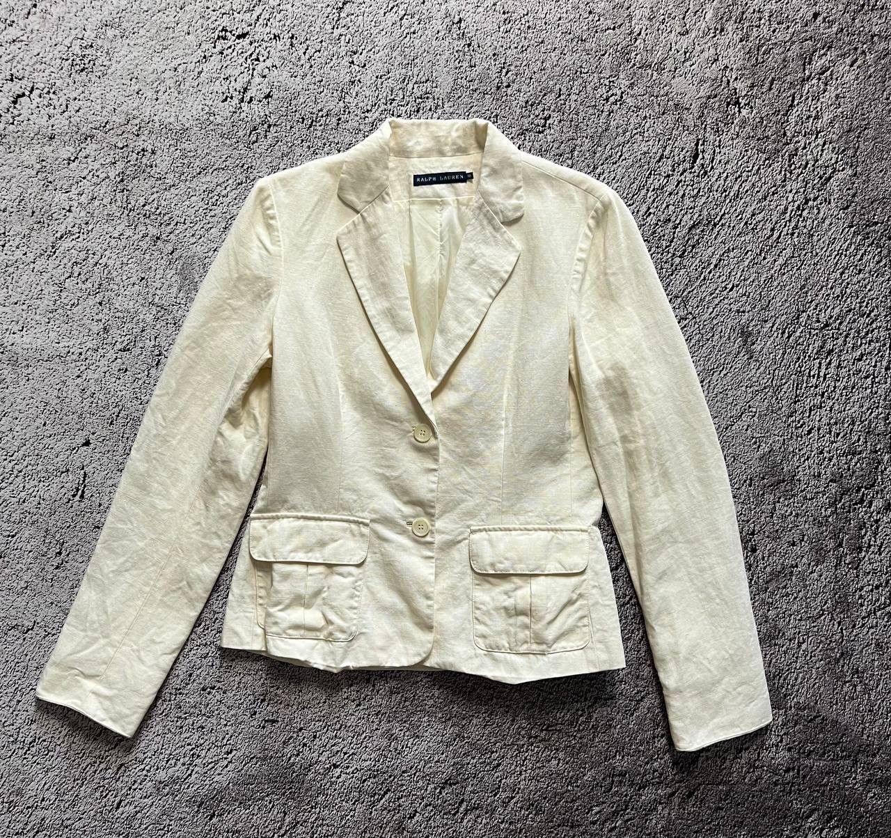 Ralph Lauren × Vintage Ralph Lauren Jacket White Women's Size 10 Size L / US 10 / IT 46 - 1 Thumbnail