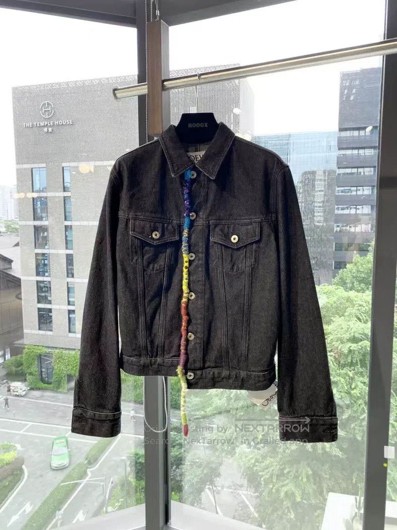 Loewe Loewe Cotton leather logo denim jacket Size XS / US 0-2 / IT 36-38 - 1 Thumbnail